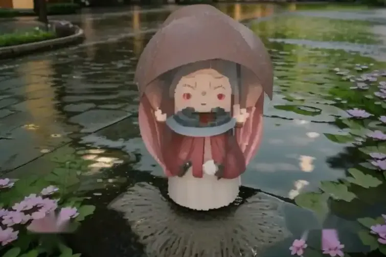 Mozaika papierowych królików origami